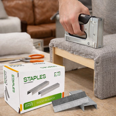 1x 5000 Pack 53 8mm Heavy Duty Staples for Staple Guns and Heavy Duty ...