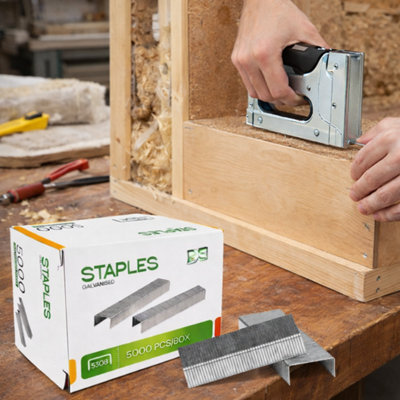 1x 5000 Pack 53 8mm Heavy Duty Staples for Staple Guns and Heavy Duty ...