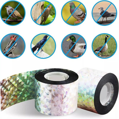 1x 80M Bird Deterrent Tape Flashing Reflective Lawn Pigeon Scare Repeller