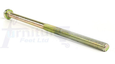 1x BRASS BOLT PART THREADED ROD FOR CASTOR WHEELS 180mm With M8 Tnut