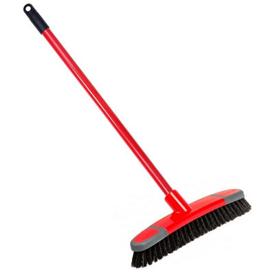 1x Deck Scrub and Long Handle Soft Sweeping Broom Ideal For Hard Floors - 3