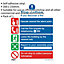 1x FIRE ACTION NO LIFT Health & Safety Sign - Self Adhesive 200 x 250mm Sticker