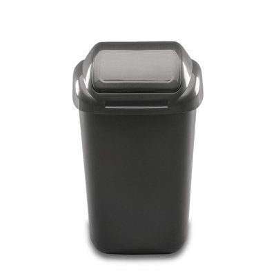 1x Grapphite Lift Top Waste Bin 30 lt ( Standard )