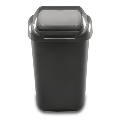 1x Grapphite Lift Top Waste Bin 50 lt ( Standard )