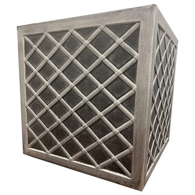 1x Large Square Lazio Effect Planter For Garden Indoor & Outdoor Patio Planters Pots