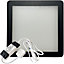 1x MATT BLACK Ultra-Slim Square Under Cabinet Kitchen Light & Driver Kit - Natural White Diffused LED