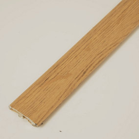 2-18mm Adjustable Ramp Floor Trim Self Adhesive Country Oak 0.9m