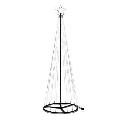2.1m Twinkle LED Tree with Star Topper Warm & Cool White Lights Low ...