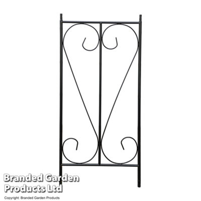2.2 Metre Metal Garden Arch Swirl Design Outdoor Decorative Floral Plant Support - 3