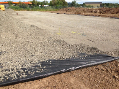 2.25m x 50m Woven Geotextile Weed Control Separation Membrane Drainage Soakaway