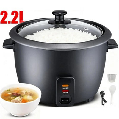 2 2L Electric Rice Cooker with Non Stick Removable Bowl and Keep Warm ...