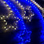 2.2m LED Shooting Star Rope Light Christmas Silhouette Decoration in Blue and White