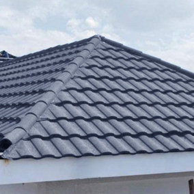 2.3 m² Pack of 5 Asphalt Roof Shingle,Bitumen Roofing Tiles on Eaves,Shed Roofing Felt Shingle,Ink Grey