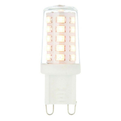 2.3W LED G9 Light Bulb Clear Warm White 3000K 220 Lumen Mini Small Indoor Lamp