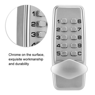 2-4 Digits MiNi Mechanical Code Lock Cabinet Indoor Outdoor Door ...