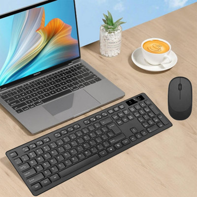 2.4GHz Slim Wireless Keyboard And Mouse Combo Set For PC Laptop Full ...