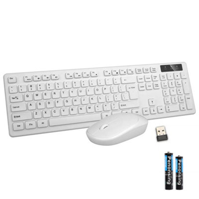 2.4GHz Slim Wireless Keyboard And Mouse Combo Set For PC Laptop Full-Size Tool