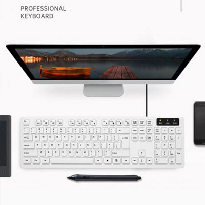 2.4GHz Slim Wireless Keyboard And Mouse Combo Set For PC Laptop Full-Size Tool