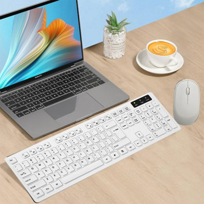 2.4GHz Slim Wireless Keyboard And Mouse Combo Set For PC Laptop Full-Size Tool