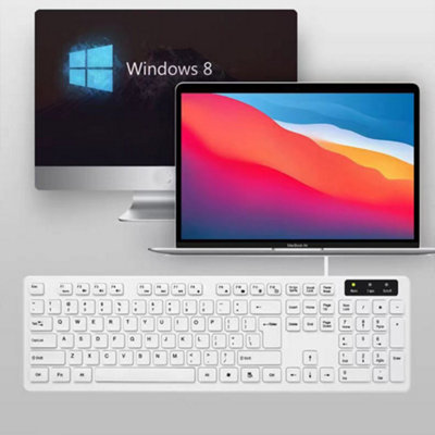 2.4GHz Slim Wireless Keyboard And Mouse Combo Set For PC Laptop Full ...