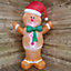 2.4m Indoor Outdoor Inflatable LED Christmas Gingerbread Man