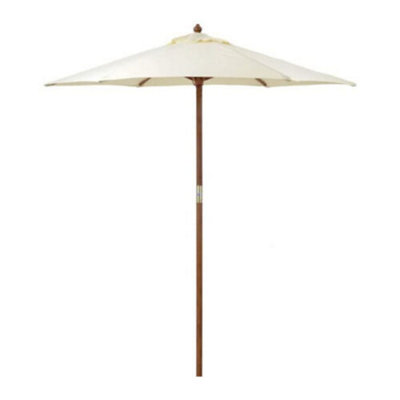 2.4m Outdoor Cream Garden Parasol - 3
