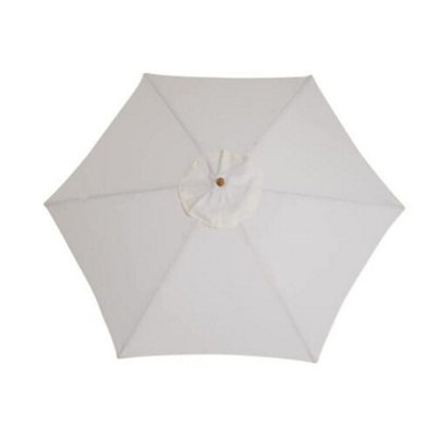 2.4m Outdoor Cream Garden Parasol - 4