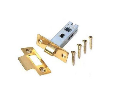 2.5" Bolt Through Tubular Latch 2.5" 64mm Body Electro Brass Finish