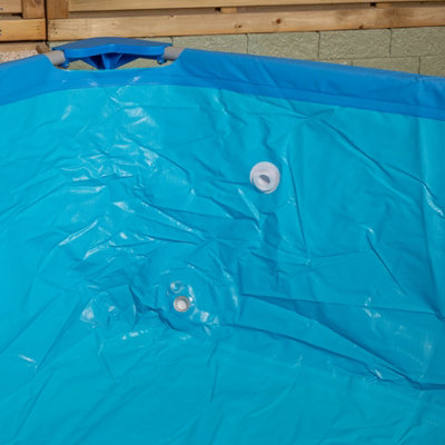 2.58m x 1.79m Giant Rectangular Framed Pool with 2400L Capacity