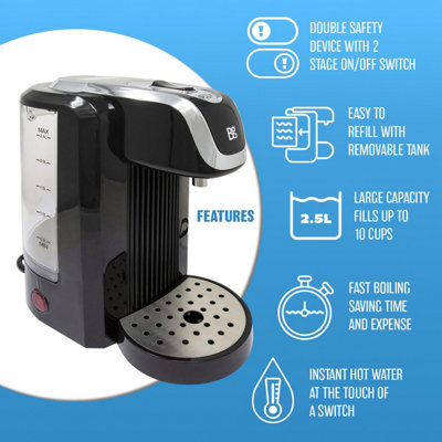 2.5L Instant Hot Water Dispenser Tea Coffee Fast Boil Kitchen Tank