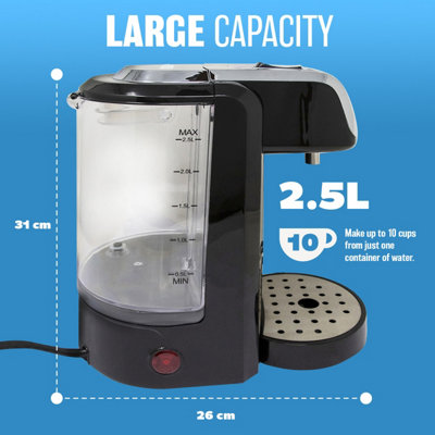 2.5L Instant Hot Water Dispenser Tea Coffee Fast Boil Kitchen Tank Kettle  Electric Removable Dip Tray Energy Efficient