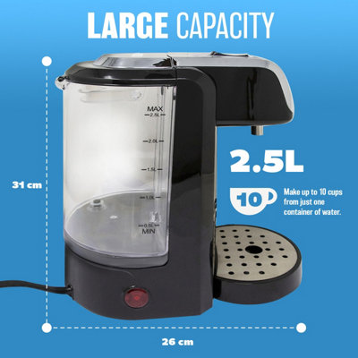 2.5L Instant Hot Water Dispenser Tea Coffee Fast Boil Kitchen Tank Kettle Electric Removable Dip Tray Energy Efficient