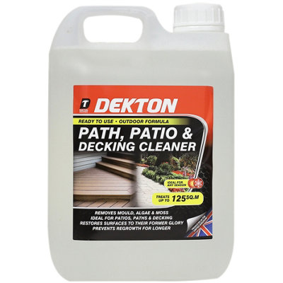 2.5L Path PatioTile & Decking Cleaner  Max Strength  Removes Mould Algae Moss