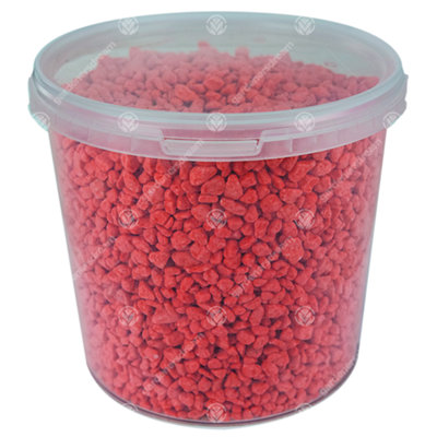 2.5L Red Coloured Aquatic Gravel Natural Aquarium Fish Stone Substrate