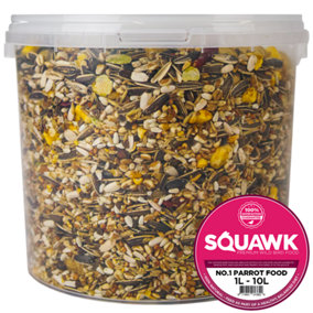 2.5L SQUAWK Parrot Fruit - Nutritious African Grey Macaw Parrots Food Feed Mixtured