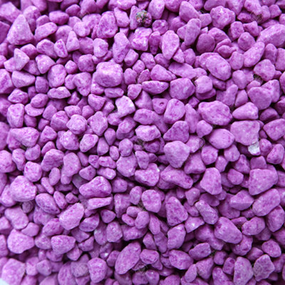 2.5L Violet Fluorescent Aquatic Gravel - Premium Aquarium Fish Tank Stones
