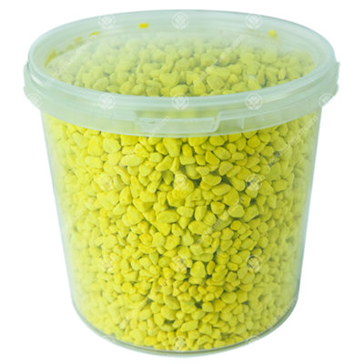 2.5L Yellow Coloured Aquatic Gravel Natural Aquarium Fish Stone Substrate
