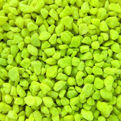 2.5L Yellow Fluorescent Aquatic Gravel - Premium Aquarium Fish Tank Stones