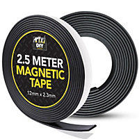 2.5m Magnetic Tape Self Adhesive, 12mm x 2.3mm Adhesive Magnetic Strips Self Adhesive, Magnet Strips Self Adhesive Magnetic Strip