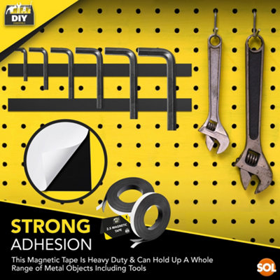 2.5m Magnetic Tape Self Adhesive 12mm x 2.3mm Adhesive Magnetic Strips Self Adhesive Magnet