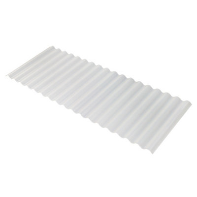 2.5M PVC Semitransparent Corrugated Roof Panel Thickness 1mm