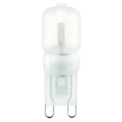 2.5W LED G9 Light Bulb Frosted Cool White 4000K 200 Lumen Mini Small Indoor  Lamp
