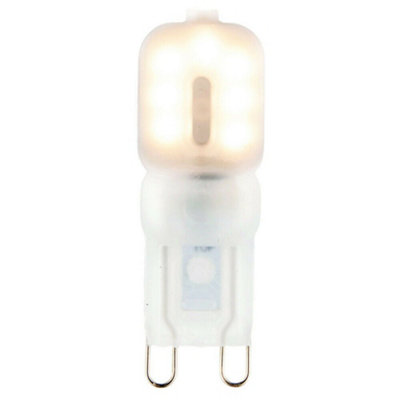 2.5W LED G9 Light Bulb Frosted Warm White 3000K 200 Lumen Mini Small Indoor Lamp