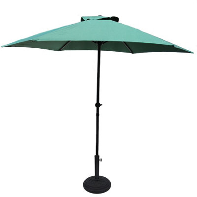 2.7 Metre Wide Wind up Garden Parasol Sun Break Shelter Umbrella Patio