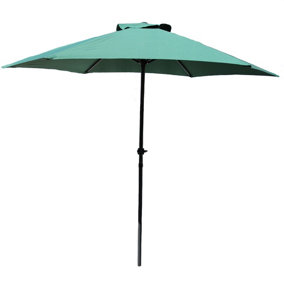 2.7 Metre Wide Wind up Garden Parasol Sun Break Shelter Umbrella Patio Shade