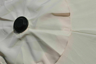 2.7m Crank Open Cream Garden Parasol - 3