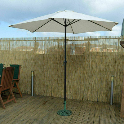 2.7m Crank Open Cream Garden Parasol - 7