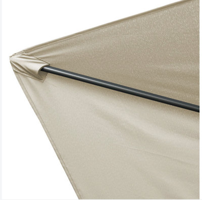 2.7m Crank Open Cream Garden Parasol - 8