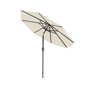 2.7m Crank Open Cream Garden Parasol - 9