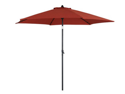 2.7m Garden Parasol, Garden Entertaining Terracota Red